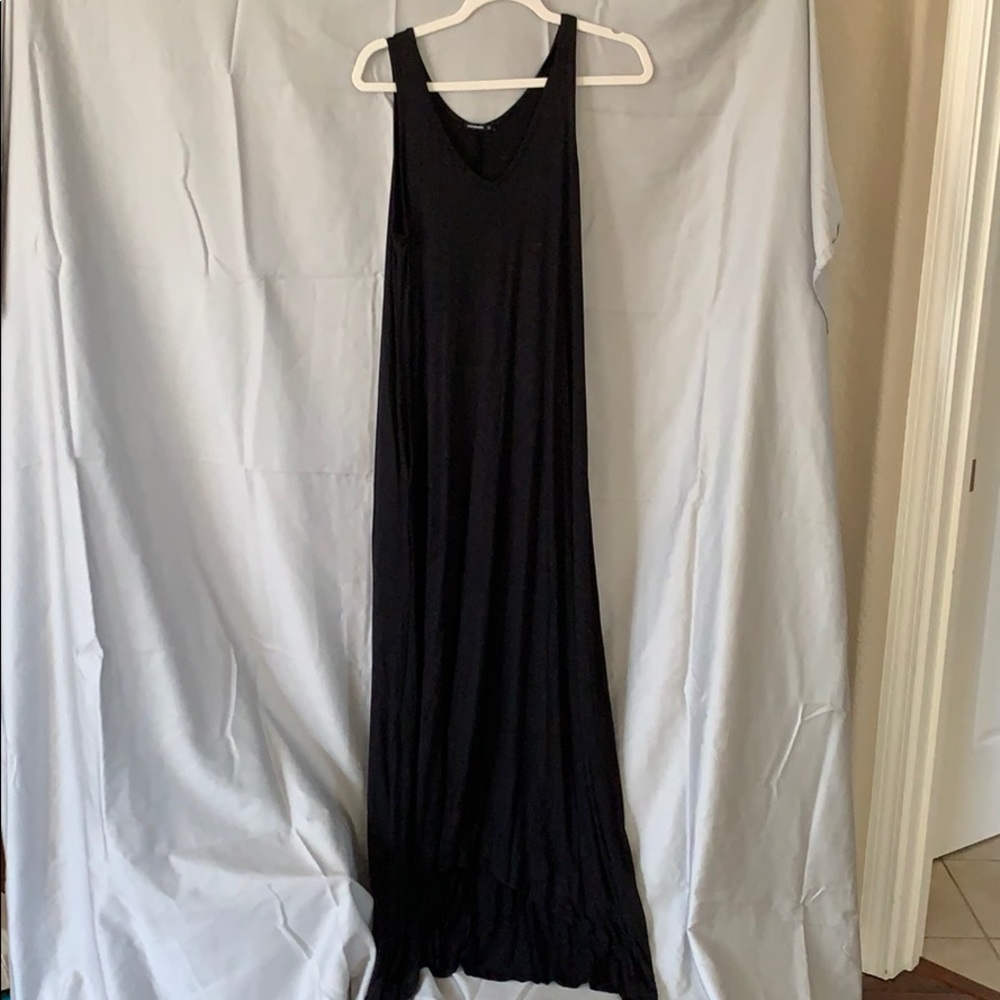 Annabelle slinky black lounge dress, size large